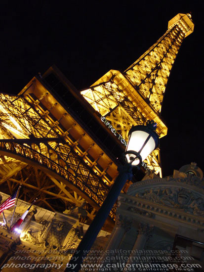 Las Vegas Paris Hotel and Casino's Eiffel Tower